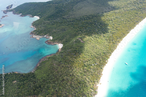 Whitsundays from above, Queensland, Australia photo