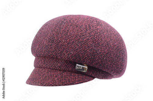 Obraz na plátně women's newsboy cap Isolated on white
