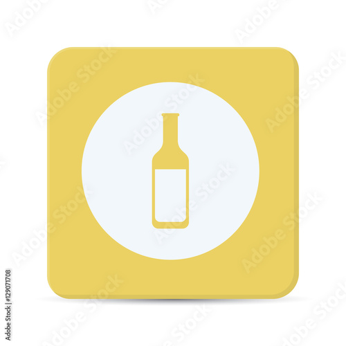 bottle flat icon vector