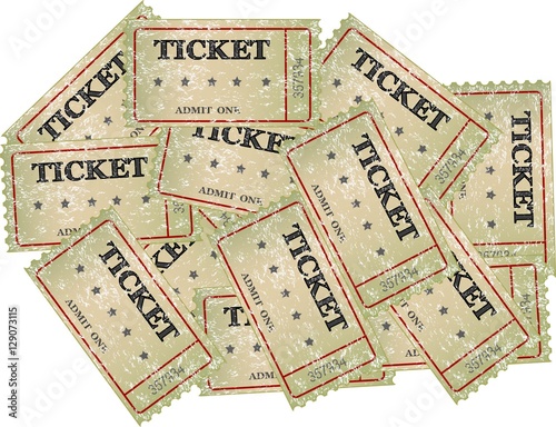 Cinema tickets -background, vector