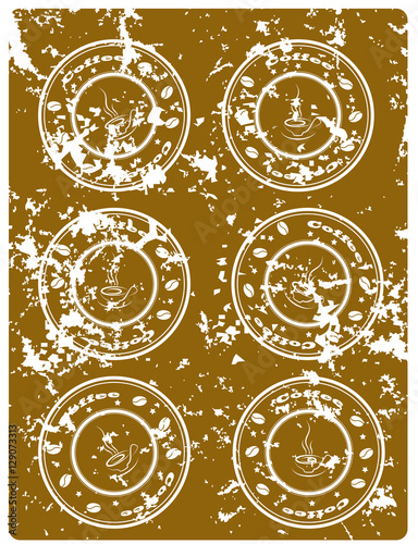 Brown grunge coffee background