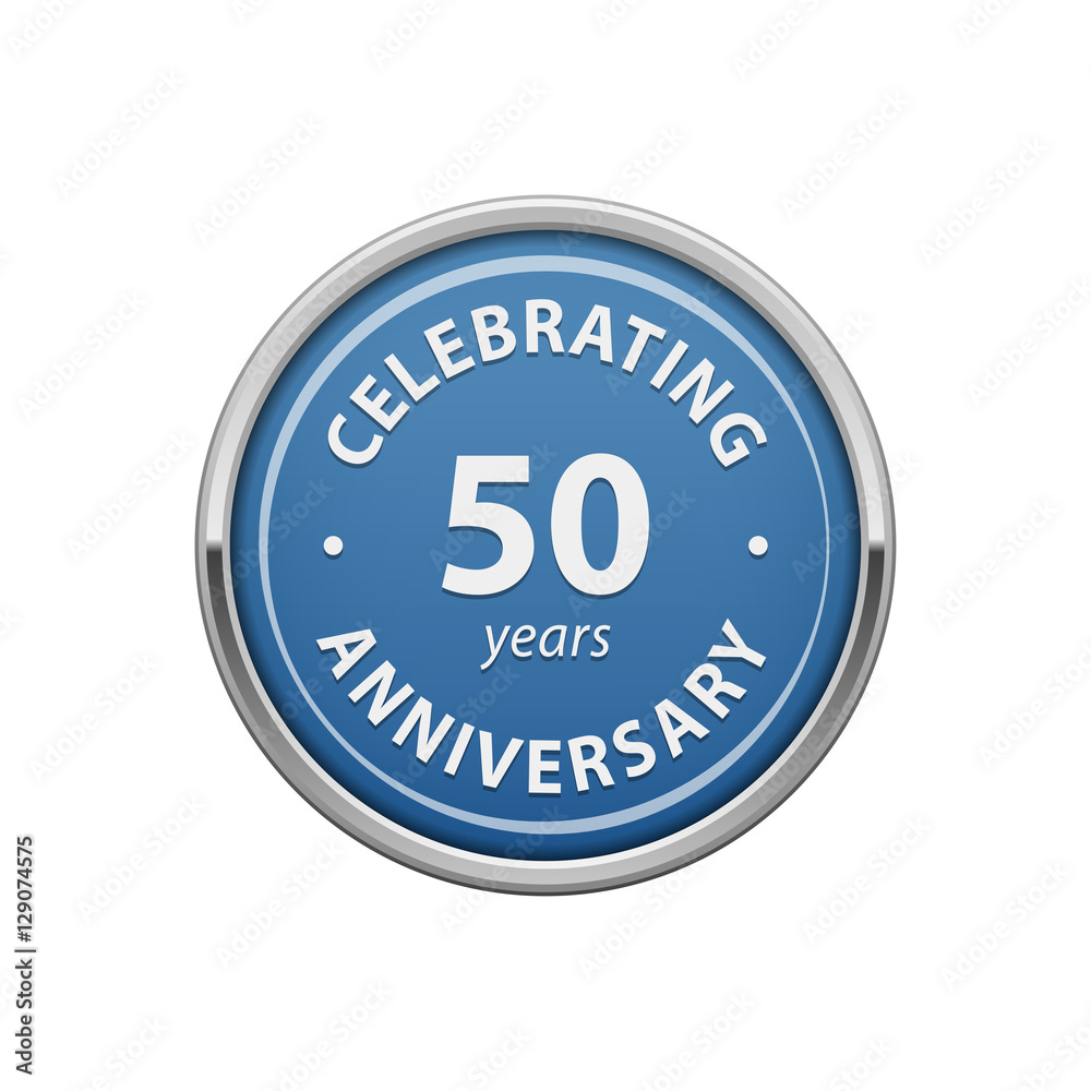 Celebrating anniversary 50 years badge Celebrating anniversary 50 years badge