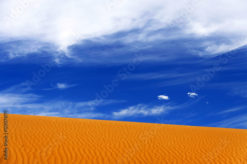 Sand dunes in Sahara Desert, Africa