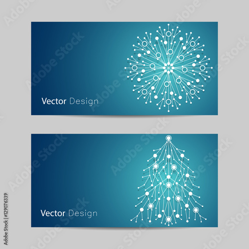 Set of horizontal banners