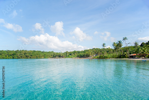 simple sea transparent water and house © cyberkung