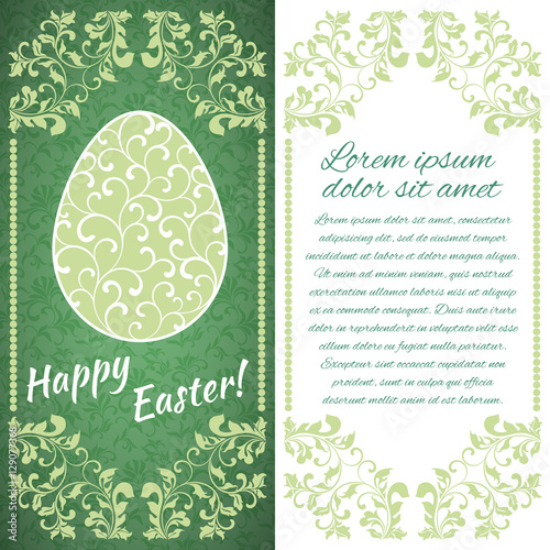 Vintage card Happy Easter! There is a place for text