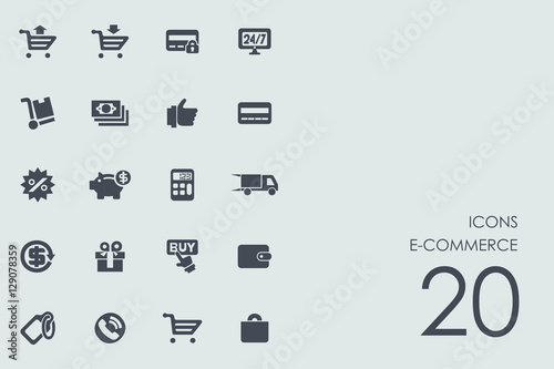 Set of e-commerce icons