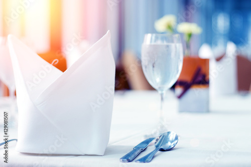 Fotografi banquet service background for dinner
