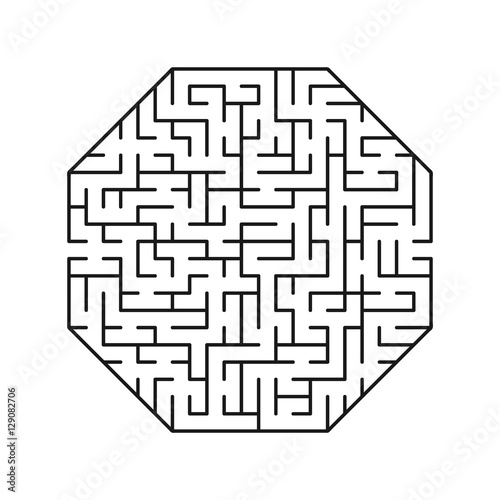 Vector labyrinth. Maze / Labyrinth with entry and exit.