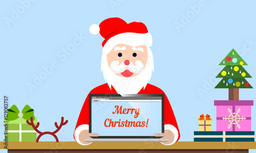 Management digital marketing srartup planning analytics design pay per click seo social media analysis actions and development launch. Banners for websites flat design style. Business workplace. Santa