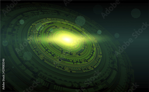 abstract  shapes on a dark background