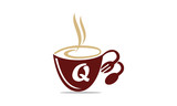 Coffee Cup Restaurant Letter Q