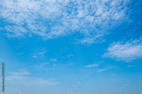 Fluffy cloud on blue sky day