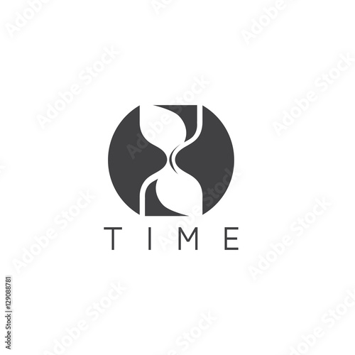 sandglass concept simple icon vector design template