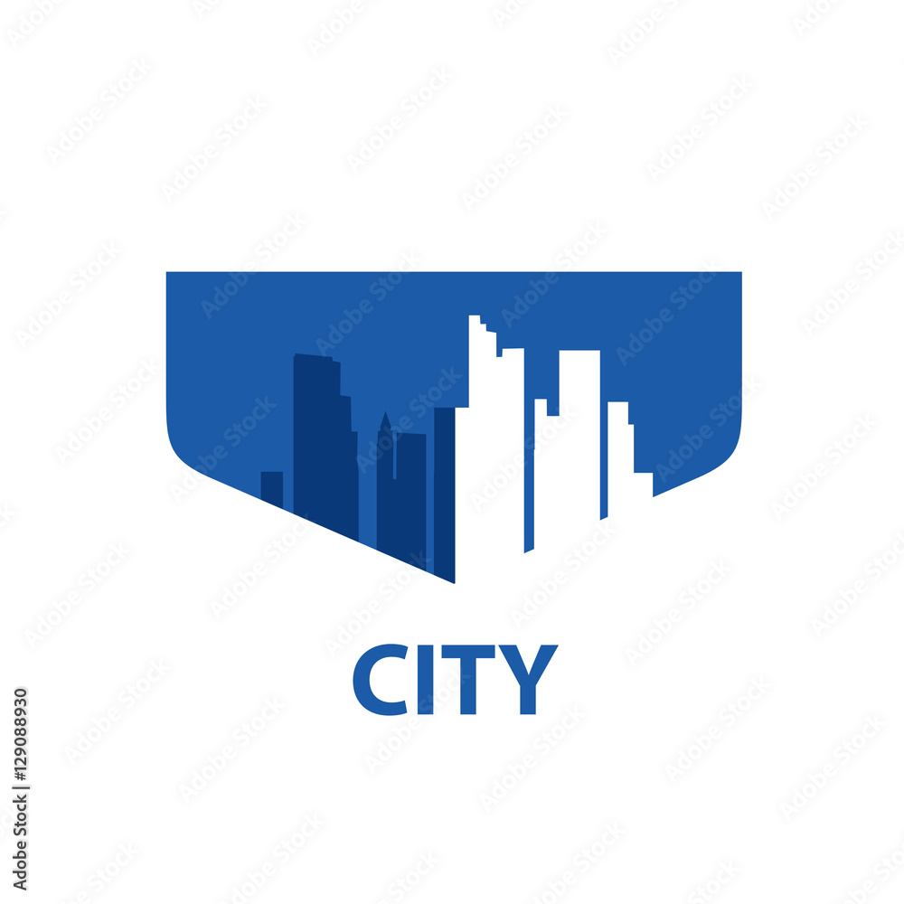 vector logo city