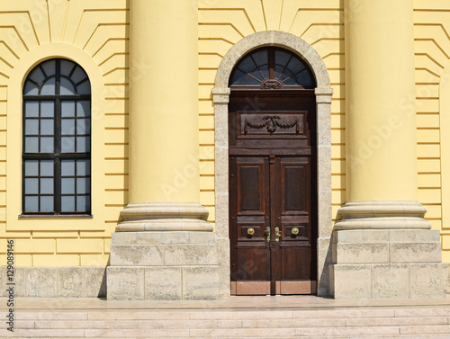 Door and window of the church