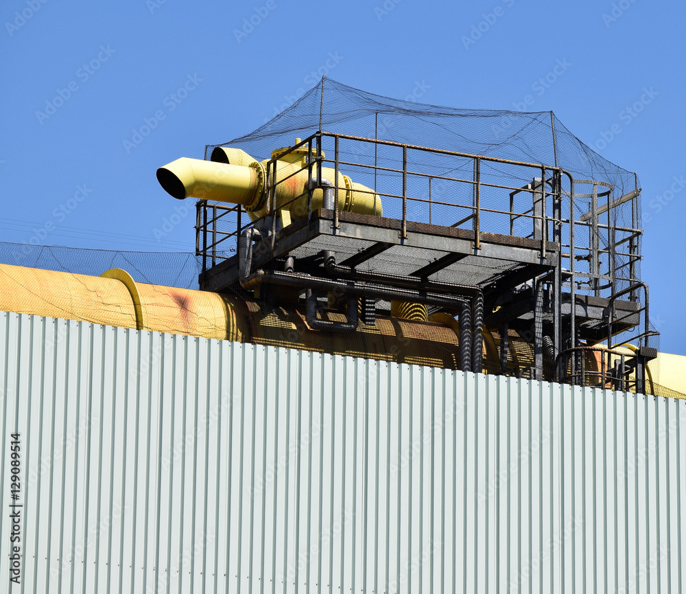 Naklejka premium Turbine of the power station