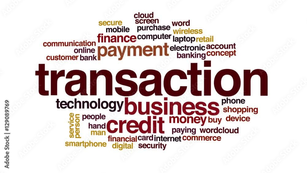 Transaction animated word cloud. Transaction animated word cloud.