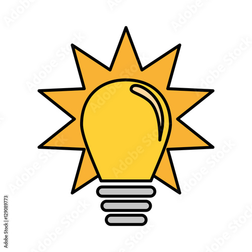 regular lightbulb icon image vector illustration design 