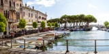 Marina in Desenzano town at Lake Garda in Italy