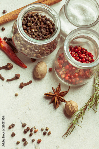 Fototapeta Naklejka Na Ścianę i Meble -  Spices and herbs