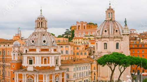 Beautiful city of Rome - view from National Monument