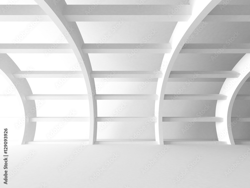 Obraz premium Abstract Modern White Architecture Background