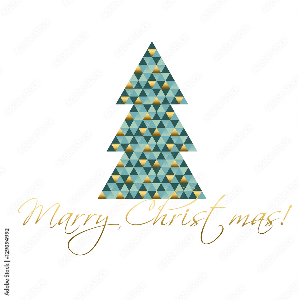 abstract geometry concept christmas tree vector illustration. gr abstract geometry concept christmas tree vector illustration. gr