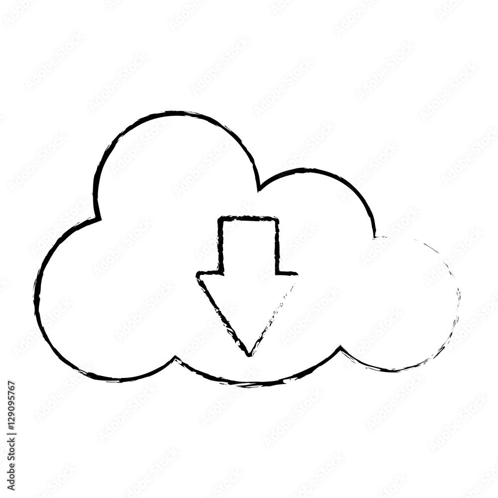 cloud storage icon image vector illustration design cloud storage icon image vector illustration design