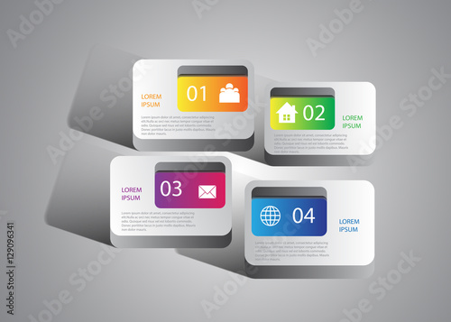 vector infographic design curve box design information