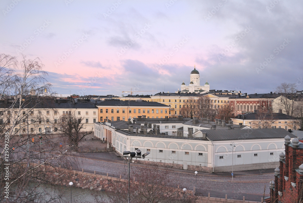 Helsinki at twilight