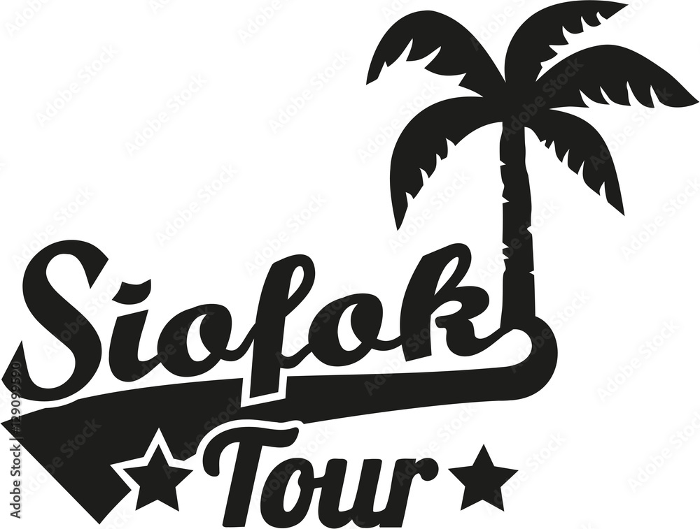 Siofok tour with palm
