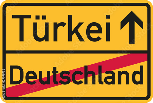 Emigration from Germany to Turkey - german sign