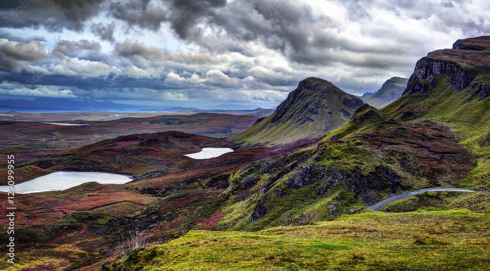 The Quiraing: rain and wind to october evening