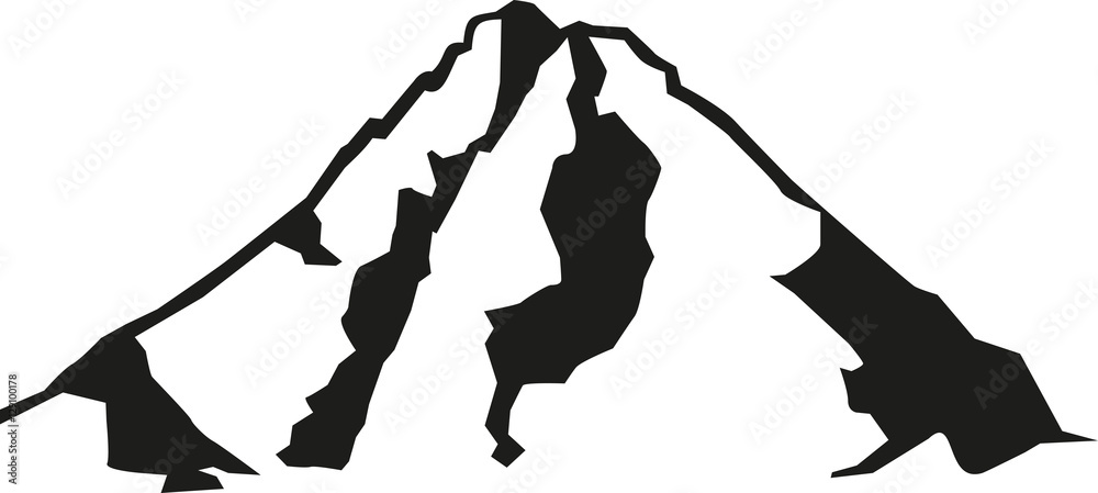 Εκτύπωση καμβά Grossglockner mountain silhouette
