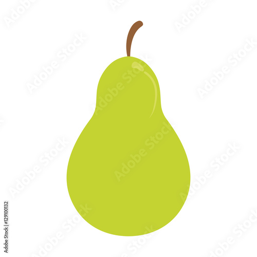 pear fruit icon image vector illustration design 