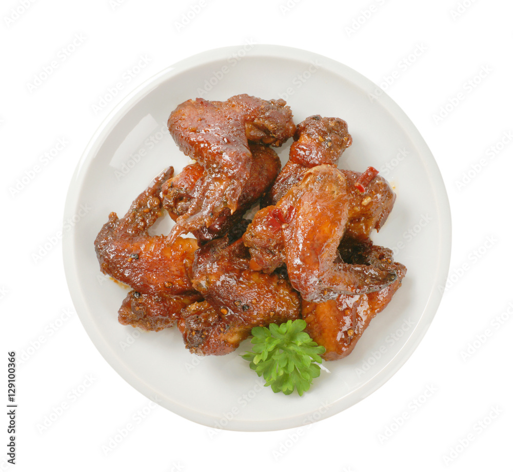 barbecue chicken wings