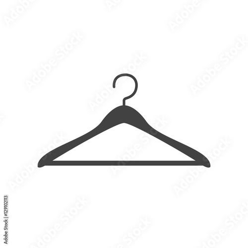 Clothes hanger icon vector photo