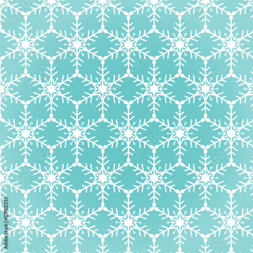 Snowflakes seamless pattern, background vector