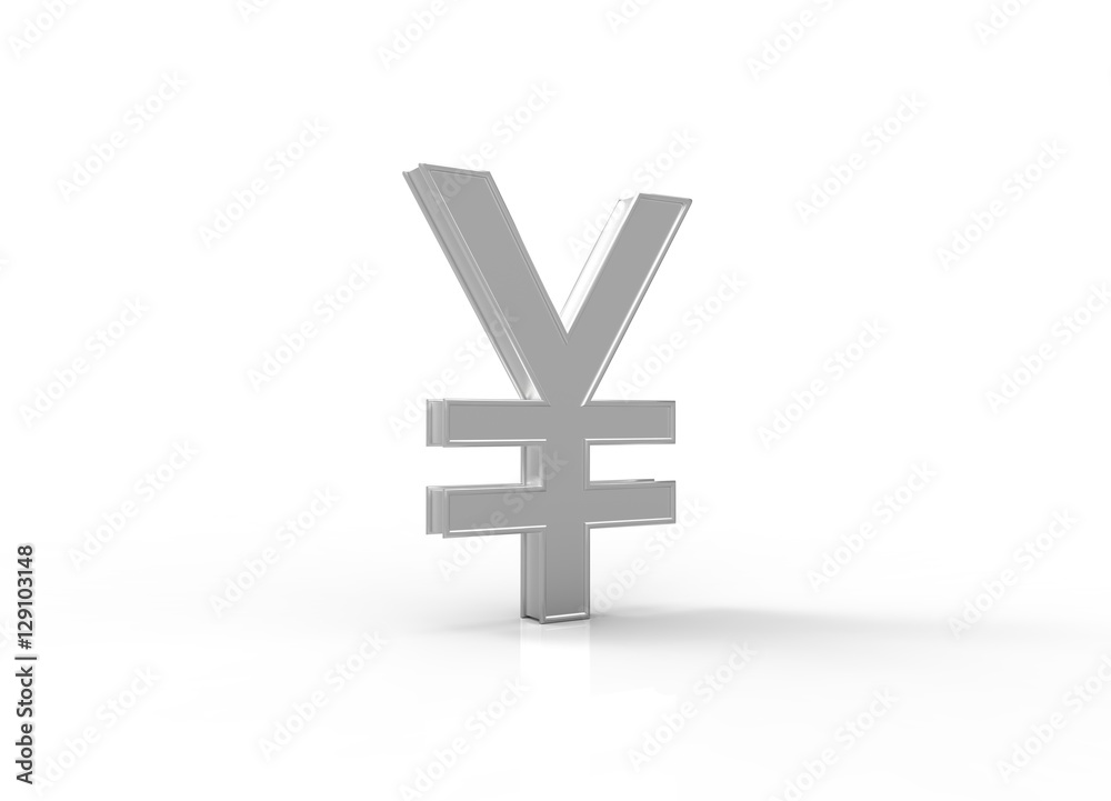 Japanese Yen 3D symbol Japanese Yen 3D symbol
