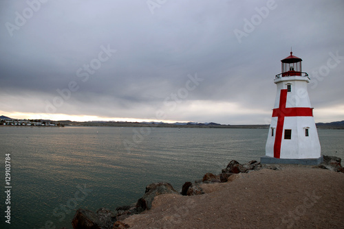Lighthouse on Lake Havasu near London Bridge in Lake Havasu City, Arizona