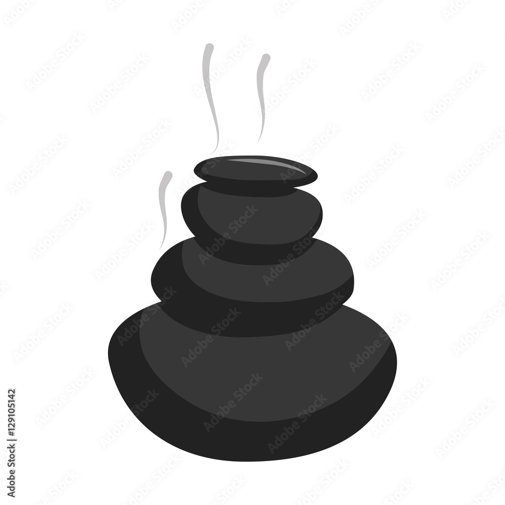 stones for relaxation icon over white background. natural spa center design. vector illustration stones for relaxation icon over white background. natural spa center design. vector illustration