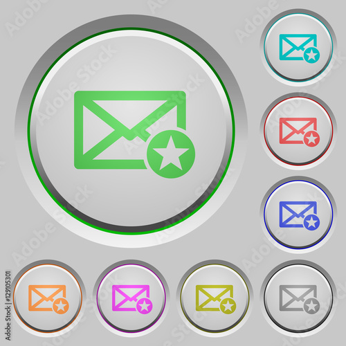 Marked mail push buttons