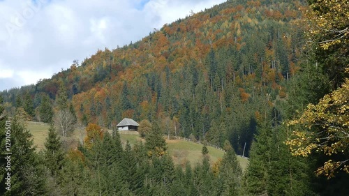 The house on the hillside. Mountain
