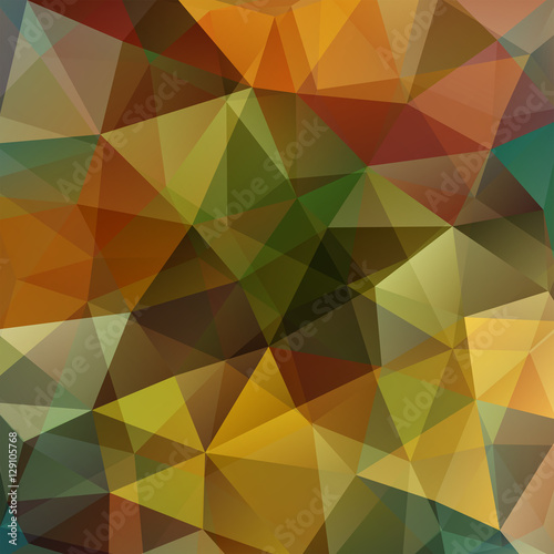 Abstract polygonal vector background. Colorful geometric vector illustration. Creative design template. . Beige, brown, green colors