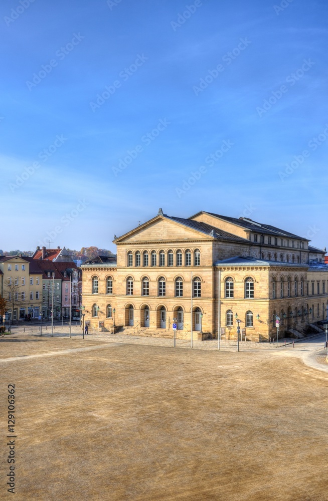Landestheater und Schlossplatz Coburg Oberfranken