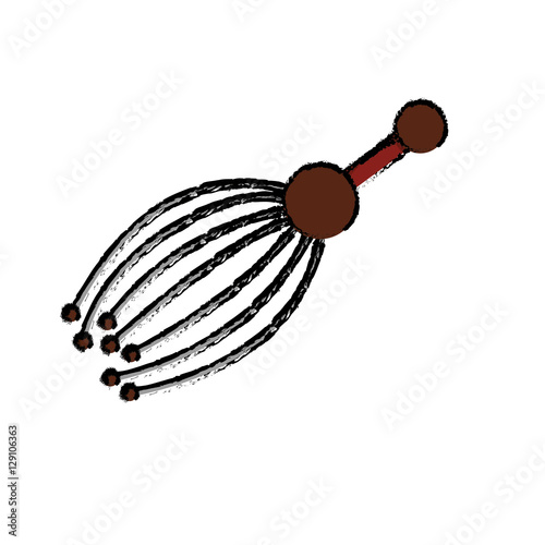 massage accessory icon image vector illustration design 