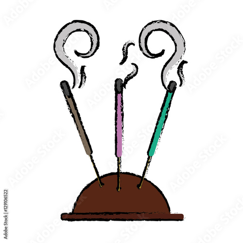 incense stick icon image vector illustration design 