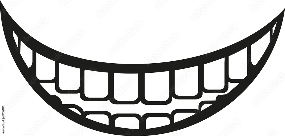 Fototapeta premium Big fat laughing mouth