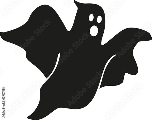 Scary ghost vector